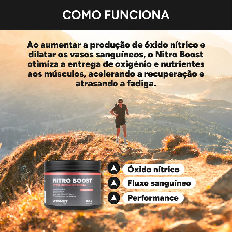 Nitro Boost 4Endurance — Fórmula avançada do óxido nítrico