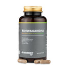 4Endurance Pro Ashwagandha - 90 capsules with 1x Ashwagandha flavor, dark amber bottle with gold screw cap on white background.
