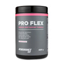 4Endurance Pro Flex - 400 g Tropical flavor joint support formula, black container with pink strip on white background.