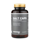4Endurance Pro Salt Caps - 90 capsules pack, brown bottle with golden cap and gray label showing electrolyte blend benefits.