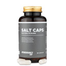 4Endurance Pro Salt Caps - 90 capsules pack, brown bottle with golden cap and gray label showing electrolyte blend benefits.