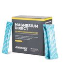4Endurance Pro Magnesium Direct - 30 x 400mg Citrus flavor, black box with written benefits and a yellow band at the top