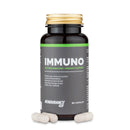 4Endurance Pro Immuno - 60 capsules, brown bottle with gold cap and green label band, on white background, immunity support text.